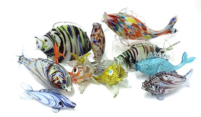 Lot 478 - Ten Italian Murano glass dishes