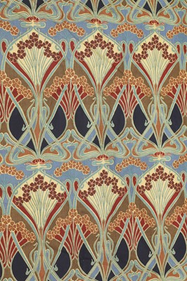 Lot 127 - A Liberty large printed art nouveau textile panel