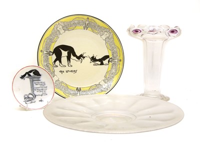 Lot 197 - An early 20th century Stuart and Sons glass vase