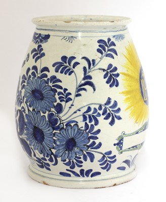 Lot 88 - A delft drug jar