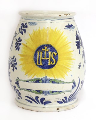 Lot 88 - A delft drug jar