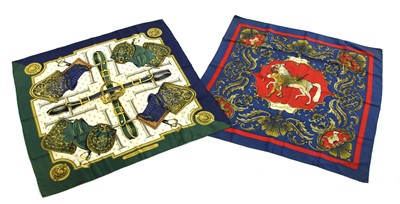 Lot 133 - Two Hermès silk scarves