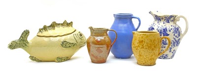 Lot 103 - A collection of Continental and other pottery table wares