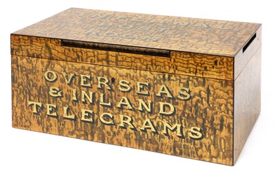 Lot 123 - A country house 'postbox'