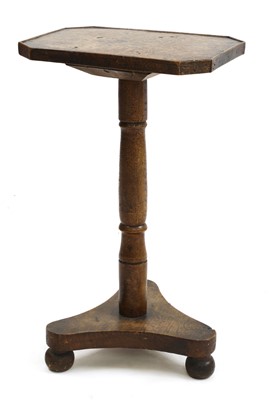 Lot 114 - A burr elm occasional table