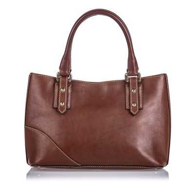 Lot 424 - A Gucci brown leather 'Hasler' tote