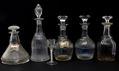 Lot 378 - A collection of Georgian and later glassware