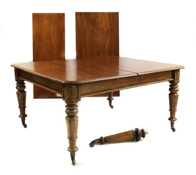 Lot 896A - A large Victorian pull out centre leg, extending dining table