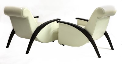 Lot 380 - A pair of 'Gonse' armchairs