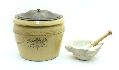 Lot 342 - An 'improved bread pan', by Doulton & Co.
