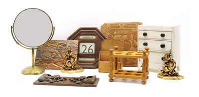 Lot 502 - Various wooden and metal items