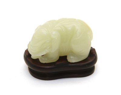 Lot 303 - A Chinese jade carving