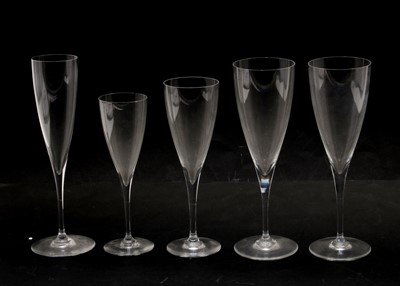 Lot 391 - A Baccarat Dom Perignon suit of drinking glasses