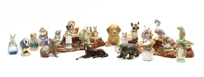 Lot 402 - A collection of Beswick Beatrix Potter figures