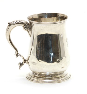 Lot 243 - A silver tankard