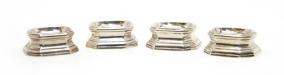 Lot 242 - A set of four silver open salts