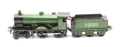 Lot 358 - A Bassett-Lowke 'Duke of York' 1930 '0' gauge 4-4-0 clockwork locomotive and tender