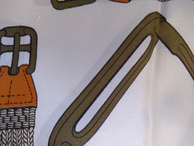 Lot 134 - An Hermès 'Dies et Hore' silk scarf