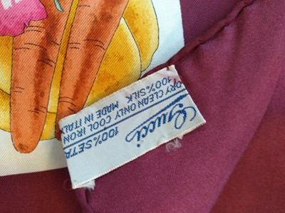 Lot 134 - An Hermès 'Dies et Hore' silk scarf