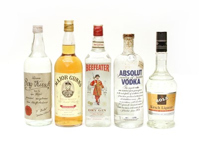 Lot 1002 - Miscellaneous spirits, port and sherry, to include Major Gunn's Scotch Whisky