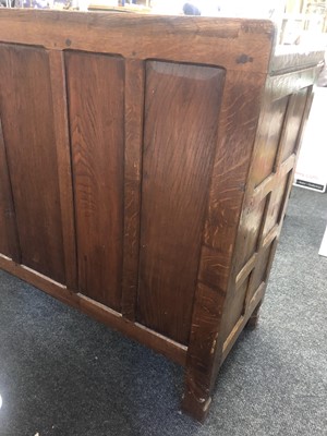 Lot 277 - A Robert 'Mouseman' Thompson oak sideboard