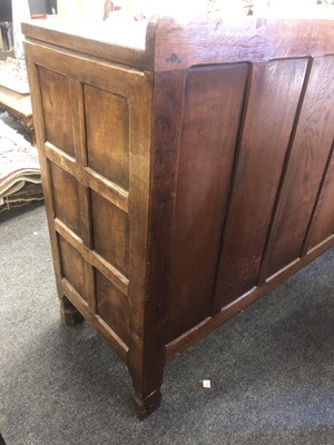 Lot 277 - A Robert 'Mouseman' Thompson oak sideboard