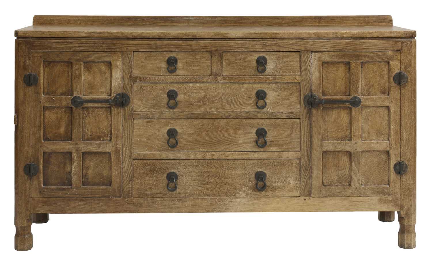 Lot 277 - A Robert 'Mouseman' Thompson oak sideboard
