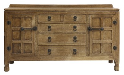 Lot 277 - A Robert 'Mouseman' Thompson oak sideboard
