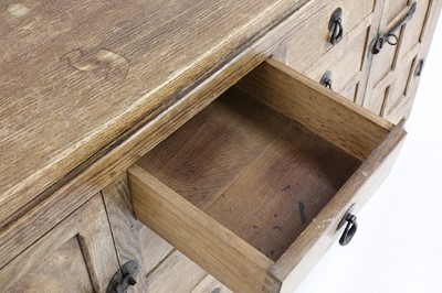 Lot 277 - A Robert 'Mouseman' Thompson oak sideboard