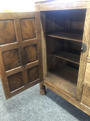 Lot 277 - A Robert 'Mouseman' Thompson oak sideboard