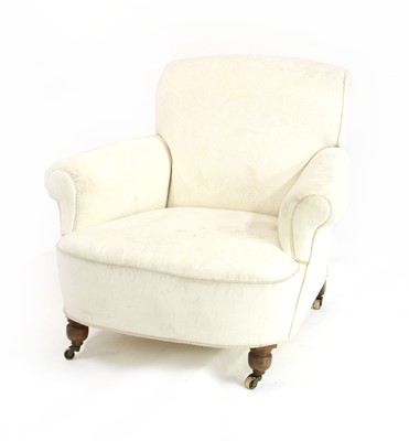 Lot 791 - A large Howard style armchair
