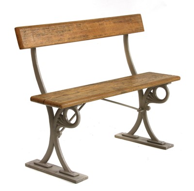 Lot 816 - A Victorian and later railway bench