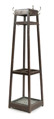 Lot 302 - A mahogany coat stand