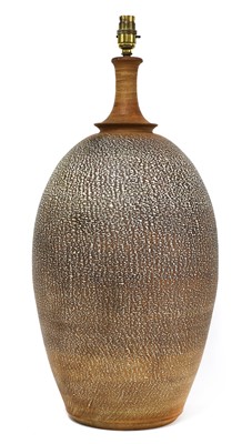 Lot 472 - A stoneware lamp base