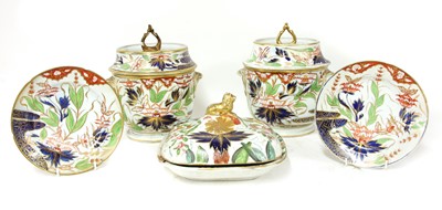 Lot 786 - An ironstone part dinner service