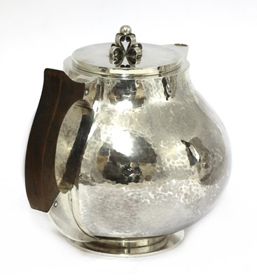 Lot 480 - A Danish four-piece coffee and tea service
