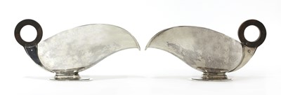 Lot 478 - A pair of Art Deco sauce boats