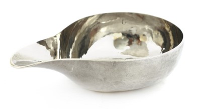Lot 21 - A George II silver pap boat