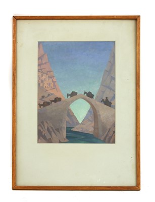 Lot 654 - Jan Juta (South African, 20th Century) - The Road to Asco, Corsica