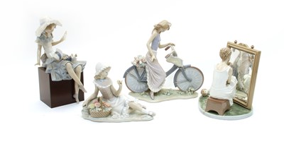 Lot 479 - 'Girl on a Bicycle', a Lladro figure