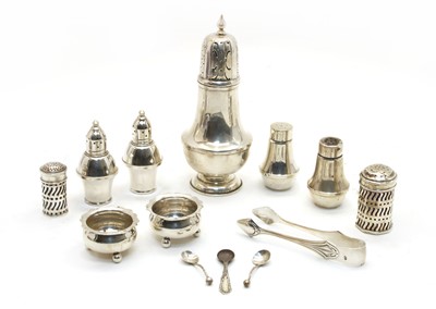 Lot 407 - A silver sugar caster