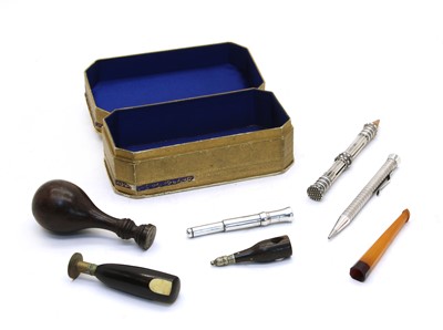 Lot 513 - A S Mordan & Co silver cigar piercer