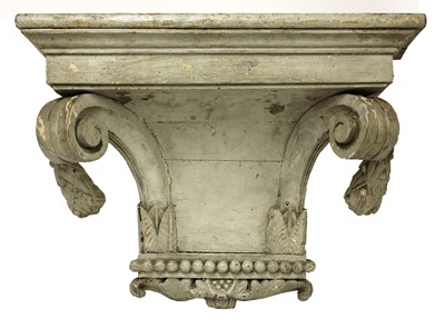 Lot 788 - A large painted pine wall bracket