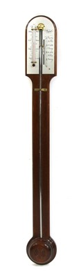 Lot 538 - Two mahogany stick barometers