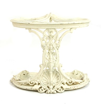 Lot 795 - A Victorian Coalbrookdale cast iron stick stand