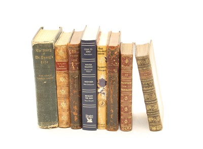 Lot 376 - A large collection of leather bound and other books