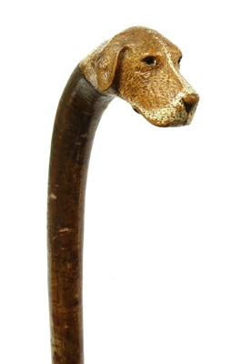Lot 753 - A hazel walking stick