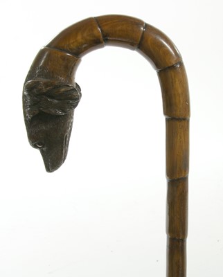 Lot 751 - A Swaine & Adeney spaniel-type walking stick