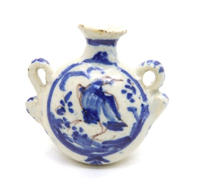 Lot 226 - A 19th century Mediterrean earthenware miniature flask