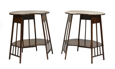 Lot 7 - A pair of mahogany side tables
